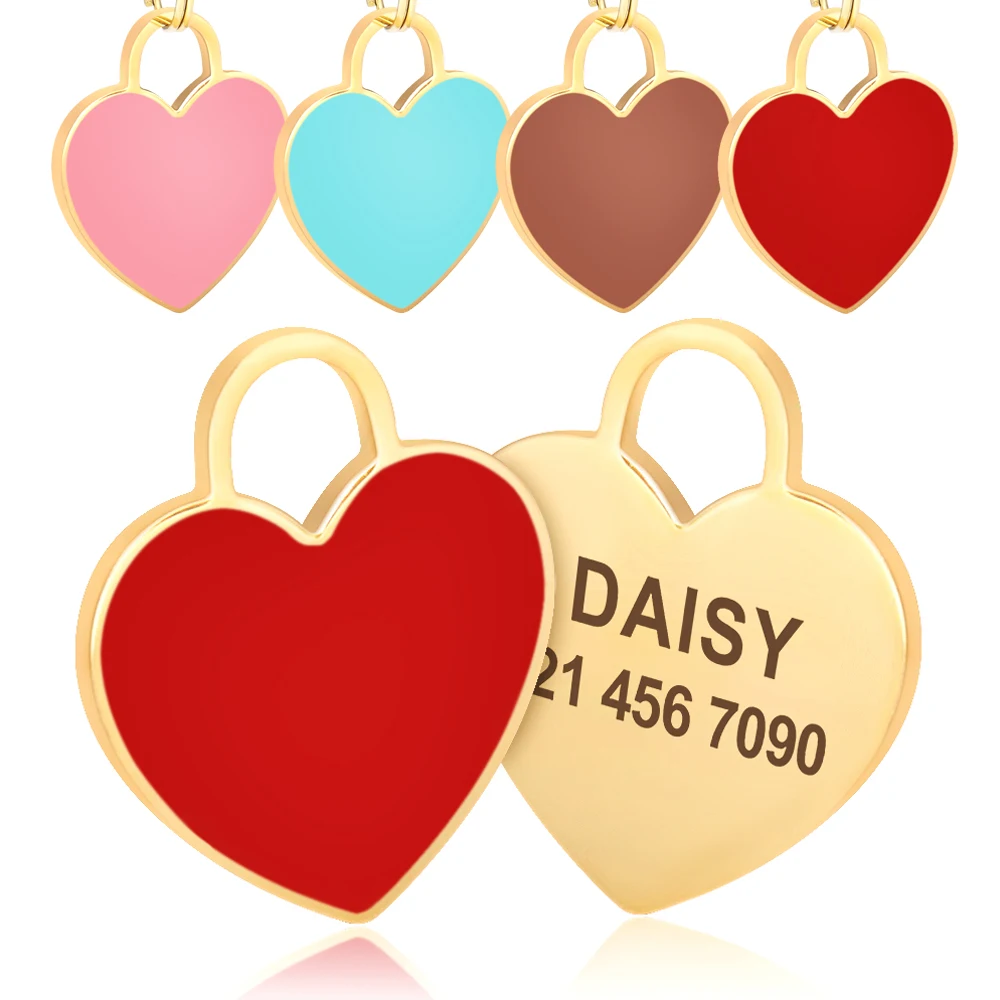 Customized Dog ID Tag Personalized Dogs Cat Kitten Tags Free Engraved Cat Nameplate Pet Collar 1005001321924812