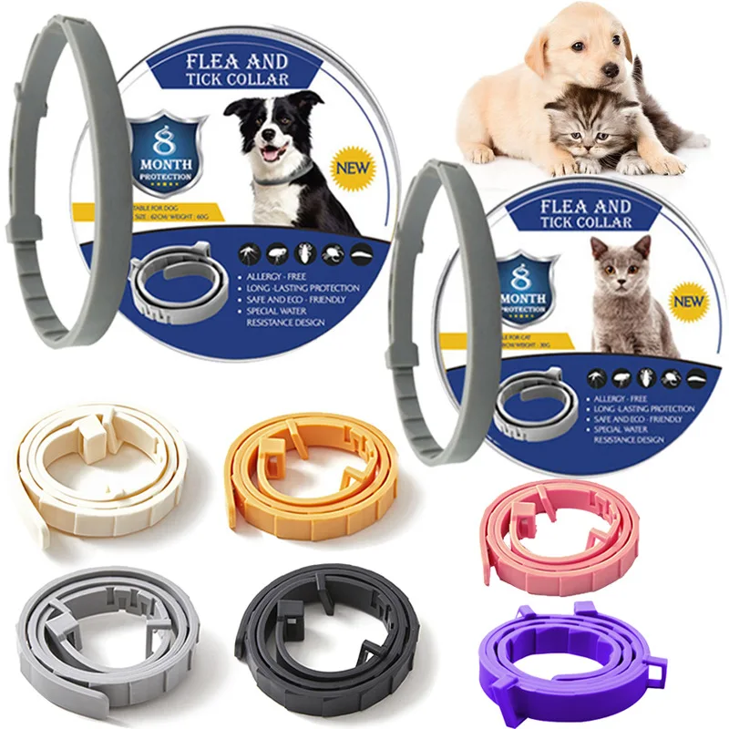 New Releases Cat Collar, Dog Anti-flea and Tick Collars, Pet 8Month Protection 1005003206127561