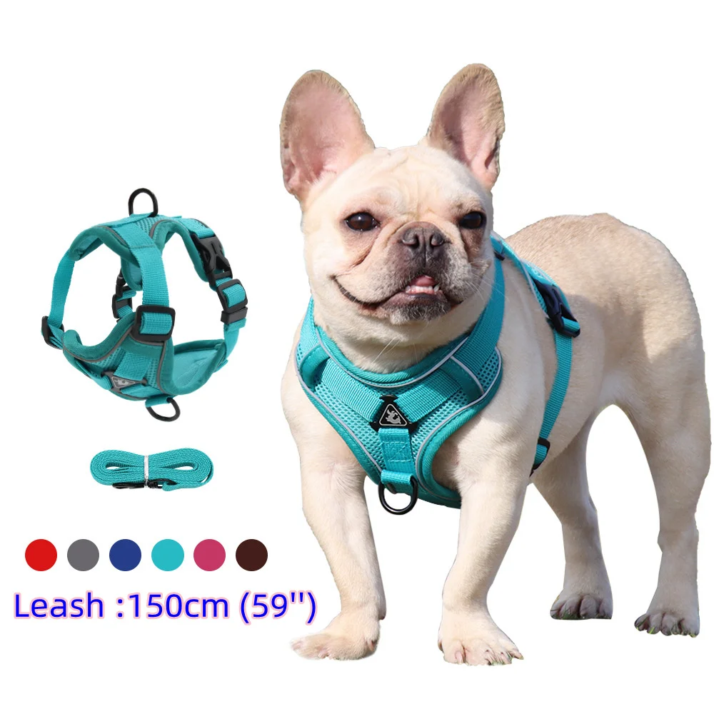 Harness and Leash Set Pet Accessories Dog Harness For Small Dog French Bulldog Pug Pitbull Puppy 1005004187502247