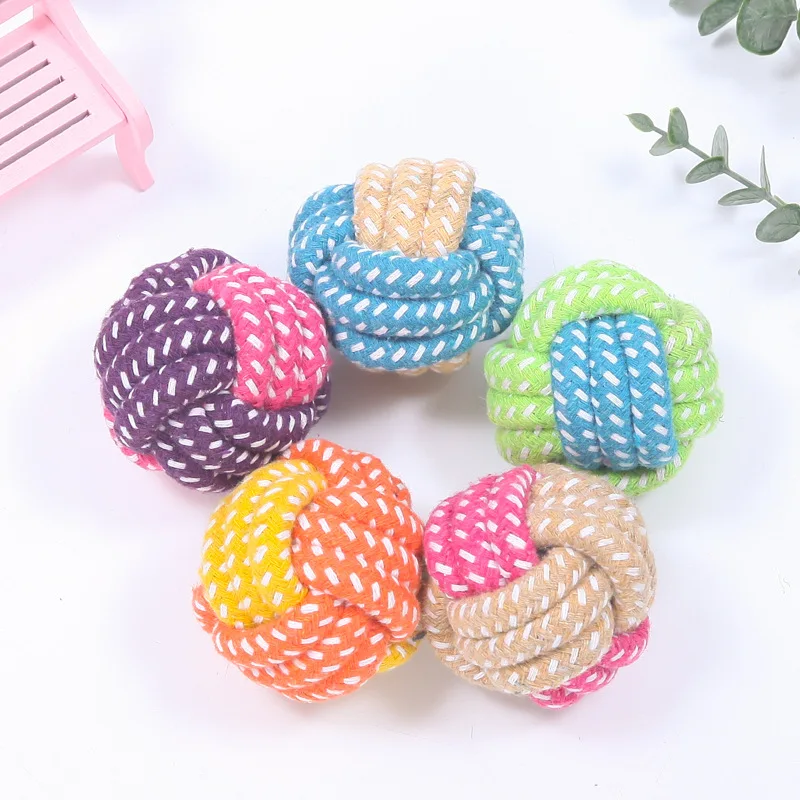 Interactive Cotton Rope Mini Dog Toys Ball for Dogs Accessories Toothbrush Chew Puppy Toy for Large 1005004352954700
