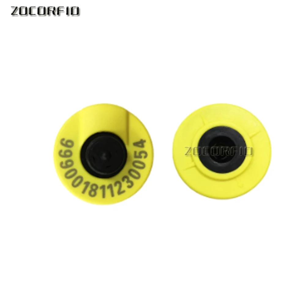 100pcs/lot 134.2khz ISO 11784/785 FDX-B rfid animal ear tag for pet cattle sheep pig 1005004504394838