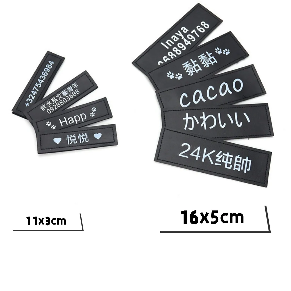 2 PCS Personalized Dog Name Tag Pet Harness ID Label DIY Name Logo Custom Dog Chest Strap Harness 1005005282198194