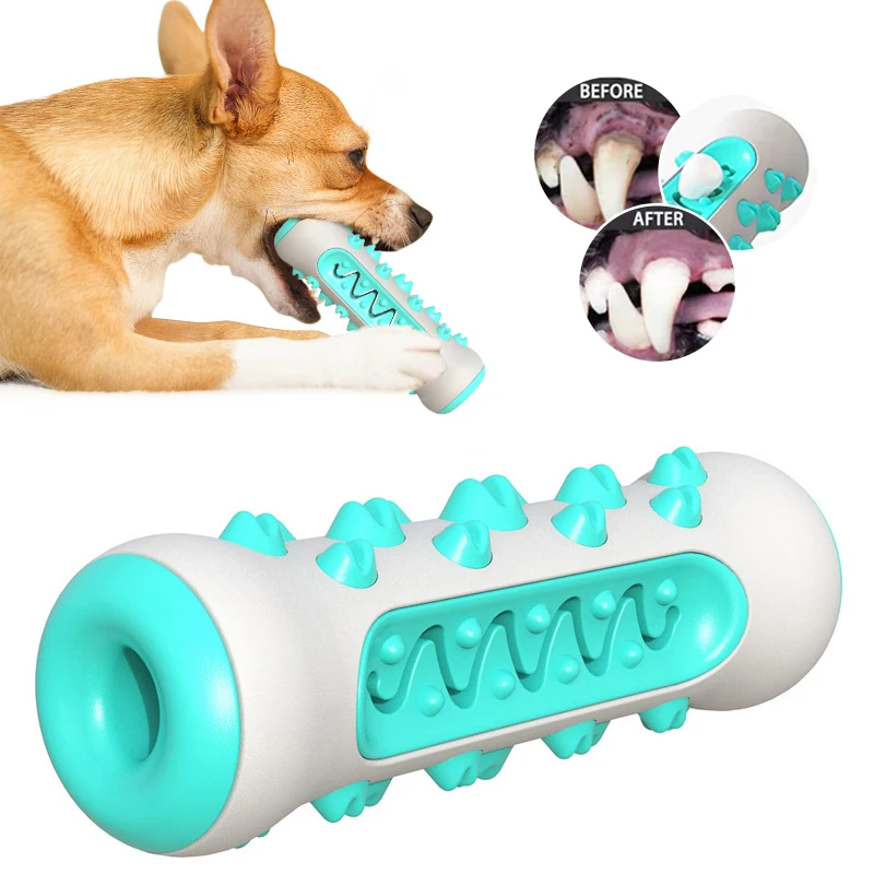 Dog Toy Teething Stick Chewable Teeth Cleaning Bones Dog Toothbrush TPR Safe Puppy Dental Care 1005005302032104