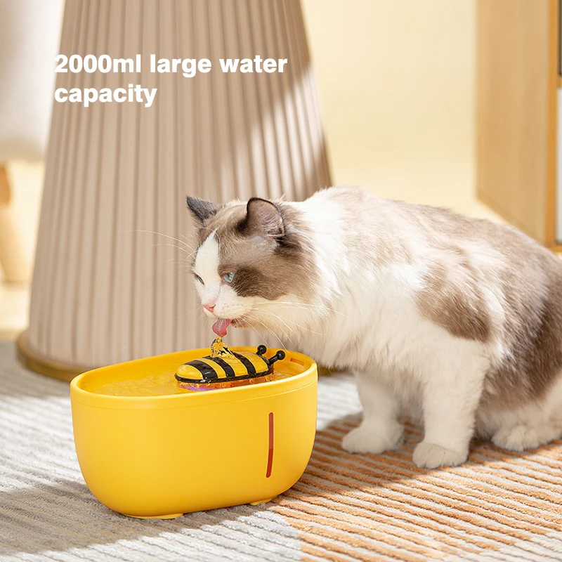 Cat Water Fountain Auto Filter USB Electric Mute Drinker Bowl 2L Recirculate Filtring Drinker for 1005005430394813
