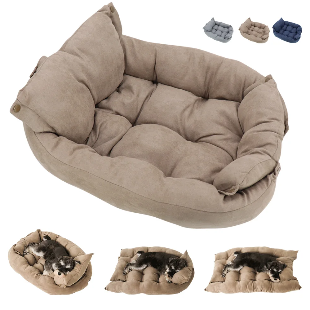 Multifunction Dog Bed Mat 3 IN 1 Dogs Cat Sleeping Bed Sofa Warm Winter Puppy Kitten Nest Kennel 1005005626025456