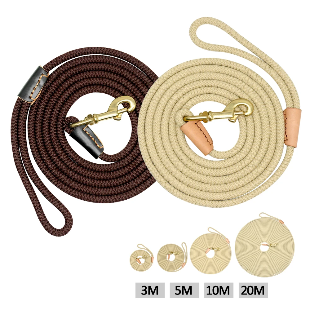 Nylon Dog Leash Running Tracking Non-Slip Long Leads Nylon Training Walking Leads 3m 5m 10m 15m For 1005005633030920