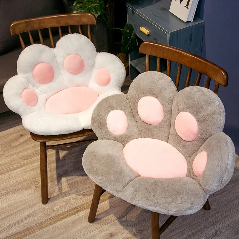 70*60cm Kawaii Cat Paw Plush Toys Cute Soft Stuffed Floor Cushion Chair Sofa Butt Pad for Home Room 1005005806596969