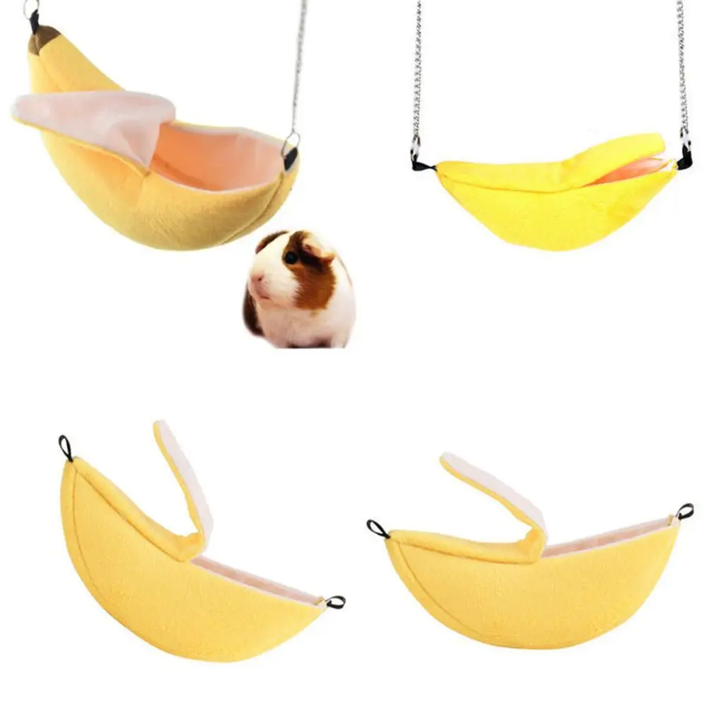 Toys Hanging Design Hamster Accessories For Guinea Pigs Rat Cage Pet House Nest Banana Hamster 1005005811254638