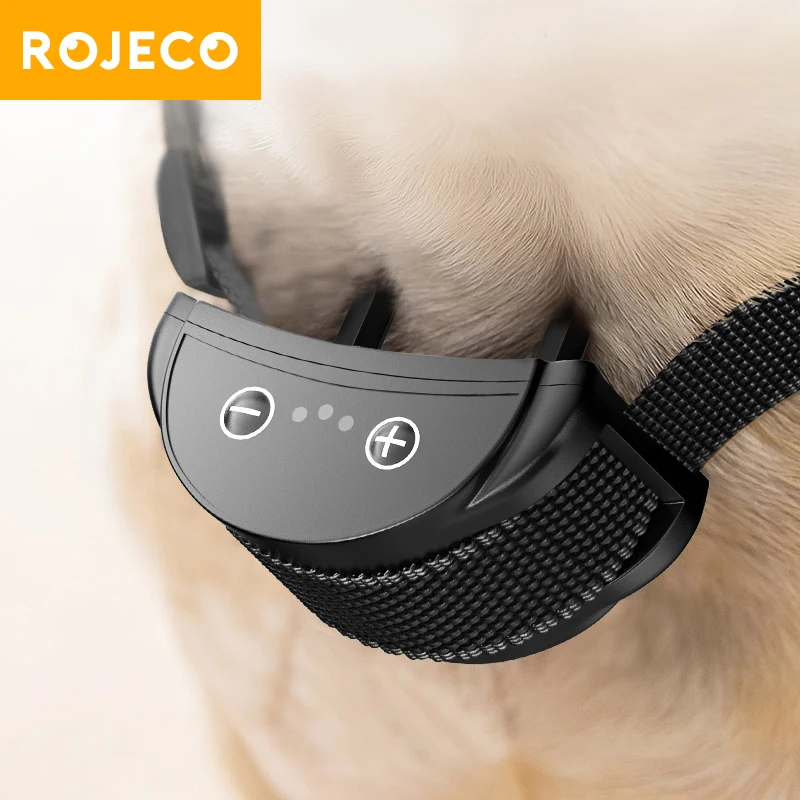 ROJECO Intelligent Training Collar Dog Anti Bark Collar Rechargeable Bark Control Collar For Dogs 1005005905983426