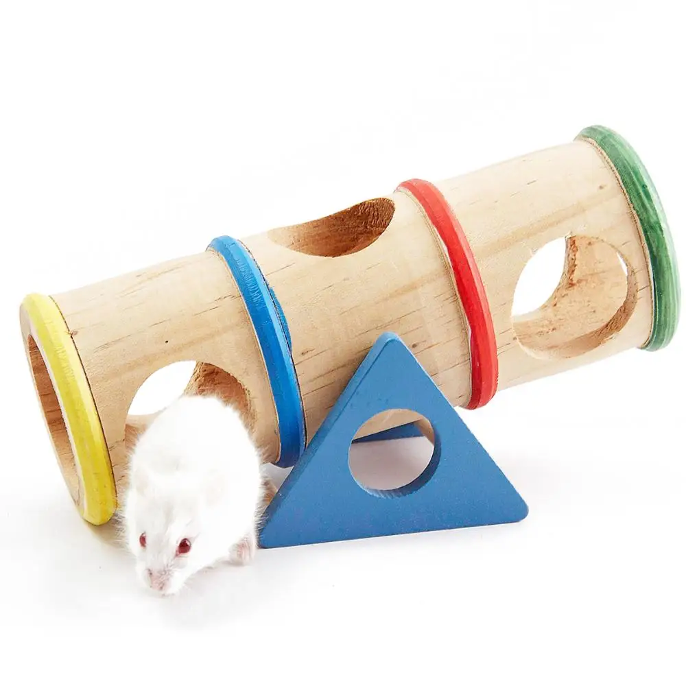Hamster Toys Wooden Colorful Funny Seesaw Mouse Chinchilla Gerbil Hedgehog Cage House Pet 1005005929952239