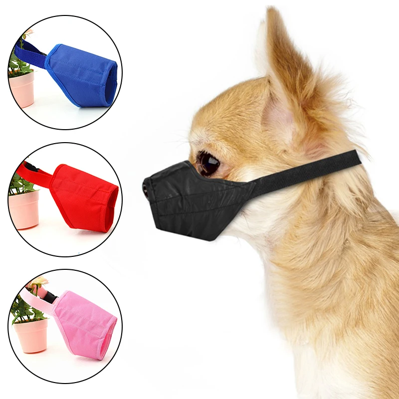 Adjustable Dog Mouth Nylon Muzzle Barking For Small Medium Large Dogs Pet Mouth Muzzles Strap Anti 1005005952068252