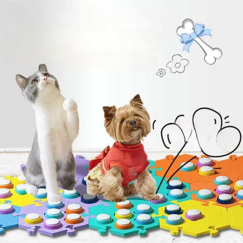 Dog Talk Button Pet Communication Buttons Cat Voice Recorder Training Ringing Voices Clickers 1005006045580951