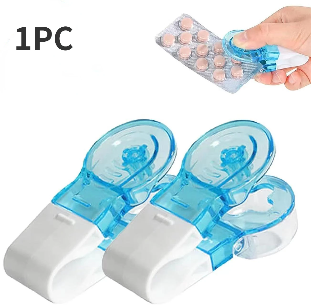 Portable Pill Taker Remover with Medicine Box Household Gadgets, Tablets (1pc) 1005006060877012