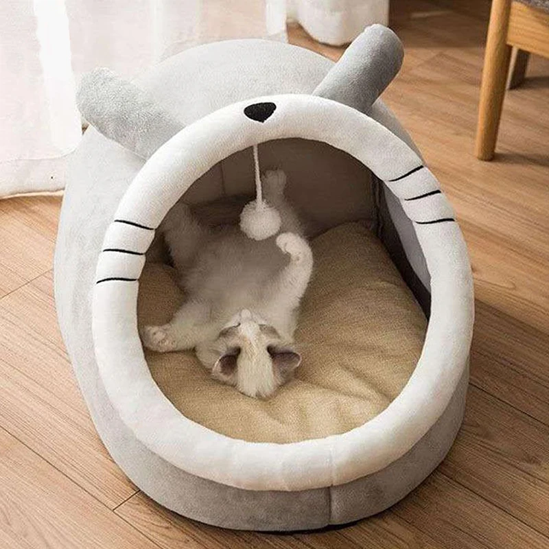 Pet Tent Cave Bed for Cats Small Dogs Self-Warming Cat Tent Bed Cat Hut Comfortable Pet Sleeping 1005006113840044