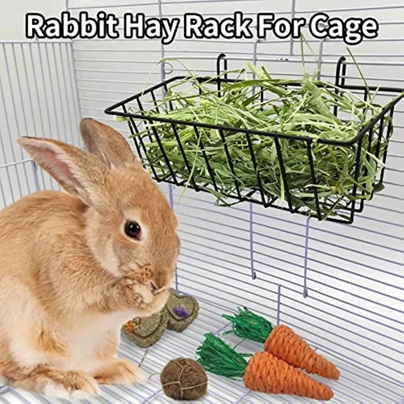 Rabbit Hay Feeder Metal Rabbit Hay Rack Multi-Function Hay Racks Rabbit Feeder Racks Guinea Pig 1005006165296804