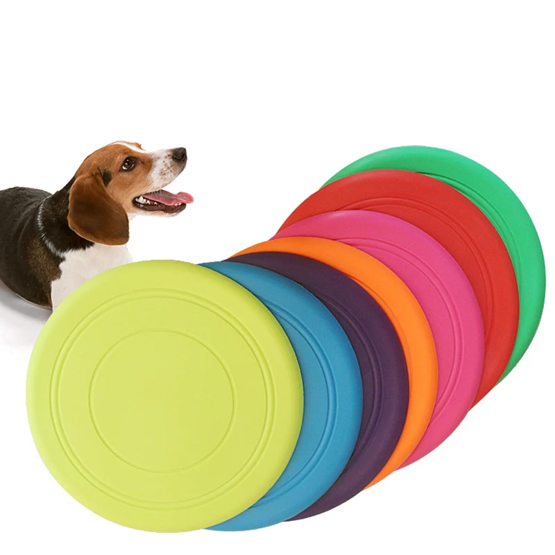 7 Colors Silicone Flying Saucer Funny Dog Cat Toy Dog Game Flying Discs Resistant Chew Puppy 1005006179374454