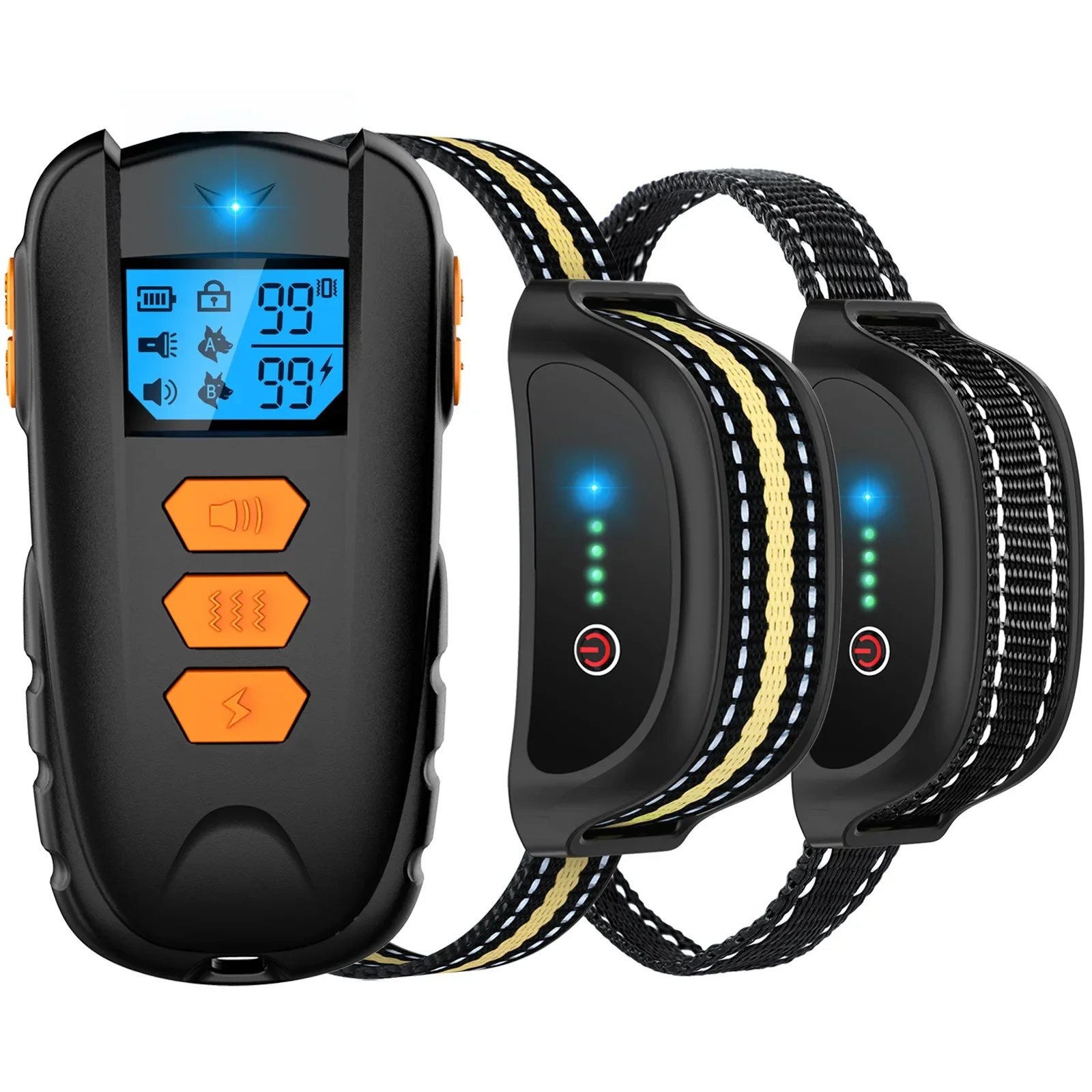 Pet Electric Dog Training Collar Remote Control 1000ft Barkproof Collars for Dogs Vibration Sound 1005006186395320