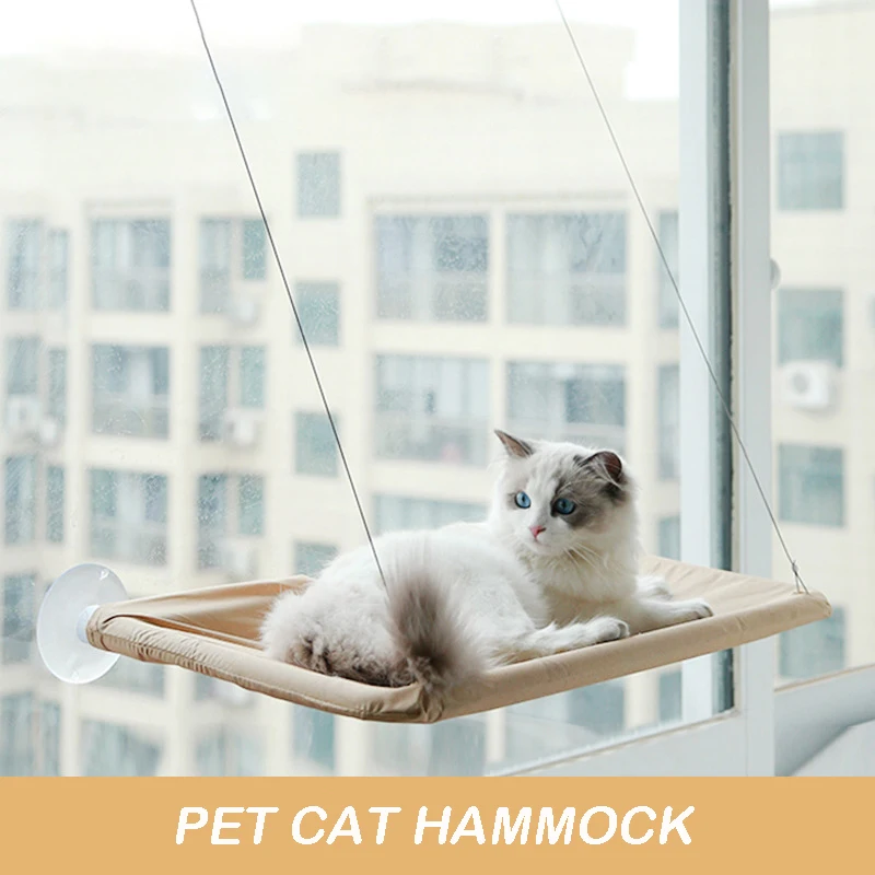 Pet Cat Hammock Aerial Hanging Cat Bed Cats Bed House Kitten Climbing Frame Sunny Window Seat Nest 1005006283009843