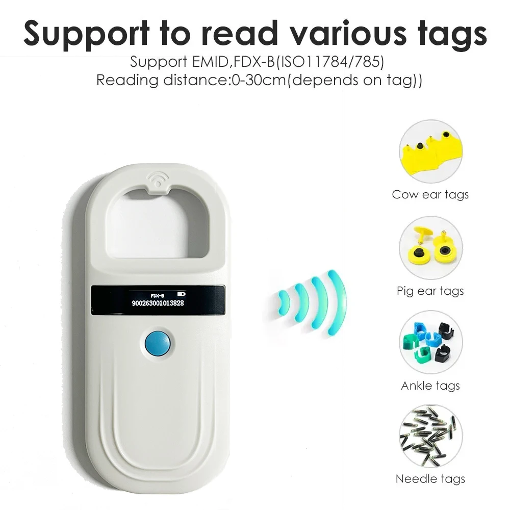 Pet ID Chip Digital Scanner USB RFID Dog Cat Animal Handheld 134.2KHz Identification Tag Card 1005006582573847