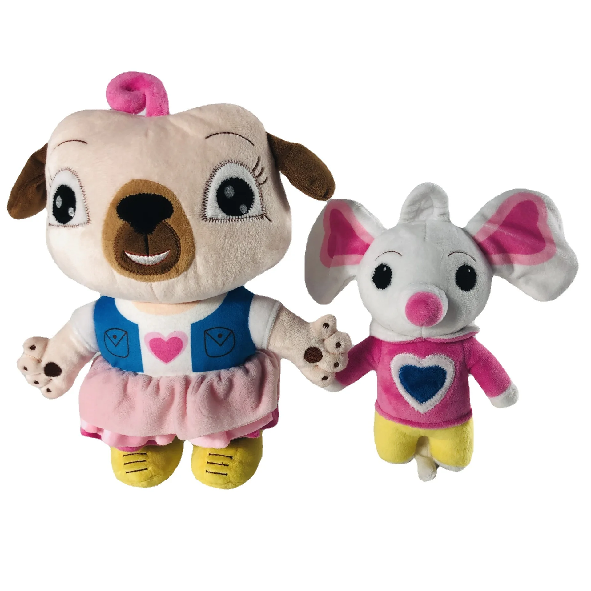 New Chip And Potato Plush Toys Doll Stuffed Animal Cartoon Pug Dog And Mouse Plush Toy For Birthday 1005006725186531
