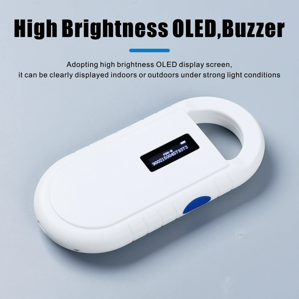 Pet ID Scanner 134.2Khz Chip Transponder FDX-B Pet Scanner ISO11784/5 Animal ID USB Dog Cat Horse 1005006816805594