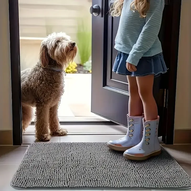 Dog Door Mat For Muddy Paws, Absorbs Moisture And Dirt, Absorbent Non-Slip Washable Mat 1005006852728343