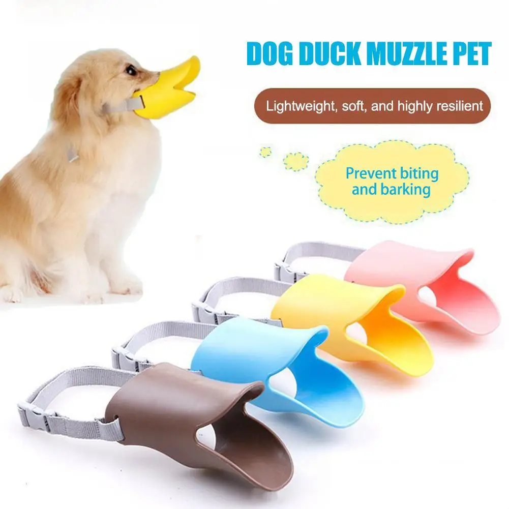 Dog Muzzle Silicone Duck Muzzle Mask For Pet Dogs Anti Bite Stop Barking Small Large Dog Mouth 1005006859762678