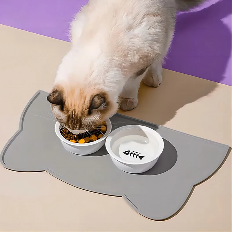 Silicone Pet Feeding Dog Cat Bowl Food Mat Non-Stick Waterproof Pet Food Feeding Pad Puppy Feeder 1005006901644246
