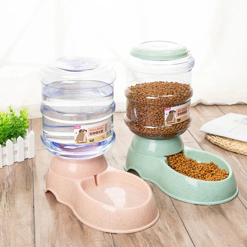 Large Capacity Pet Feeder Bowls Small Dog Food Bowl Automatic Water Dispenser Cat Bowls Pets 1005006908524612