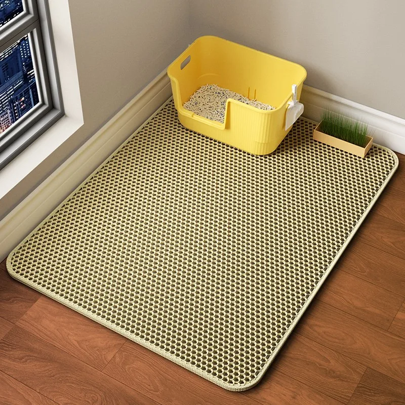 Large Waterproof Double Layer Cat Litter Mat Non-Slip Washable Pet Litter Box Mat Durable Sand 1005006982675420