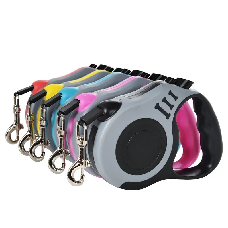 Automatic Retractable Durable Nylon Lead 3m 5m Dog Leash for Small Dogs Cat Puppy Outdoor Travel 1005007021268654