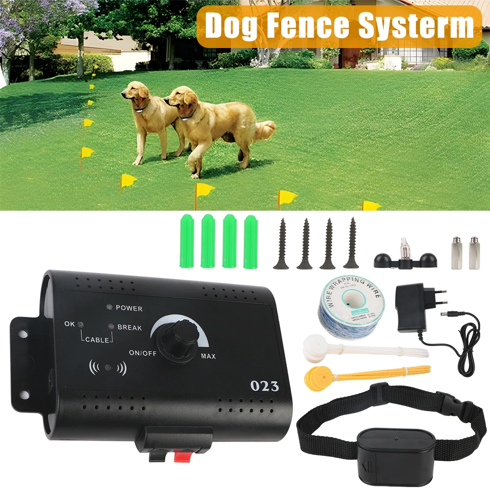 Pet Accessories Electronic Pet Fence System Containment Electric Dog Fence Dog Training Collar 1005007037208732