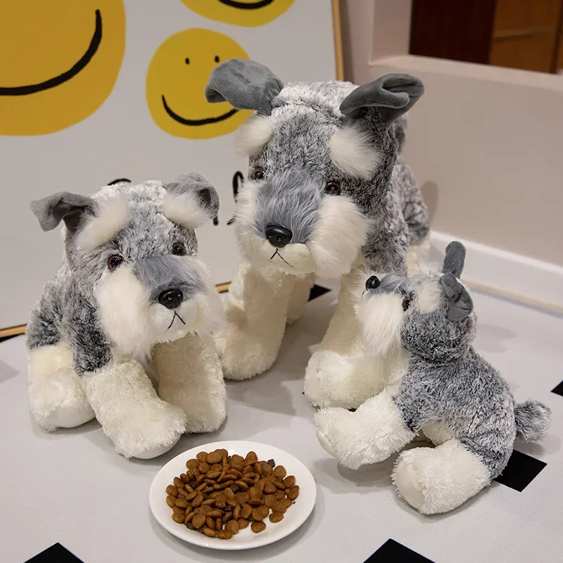Cute Schnauzer Dog Plush Toys Triver Stuffed Animals Doll Puppy Kids Children Adults Boys Birthday 1005007161859006