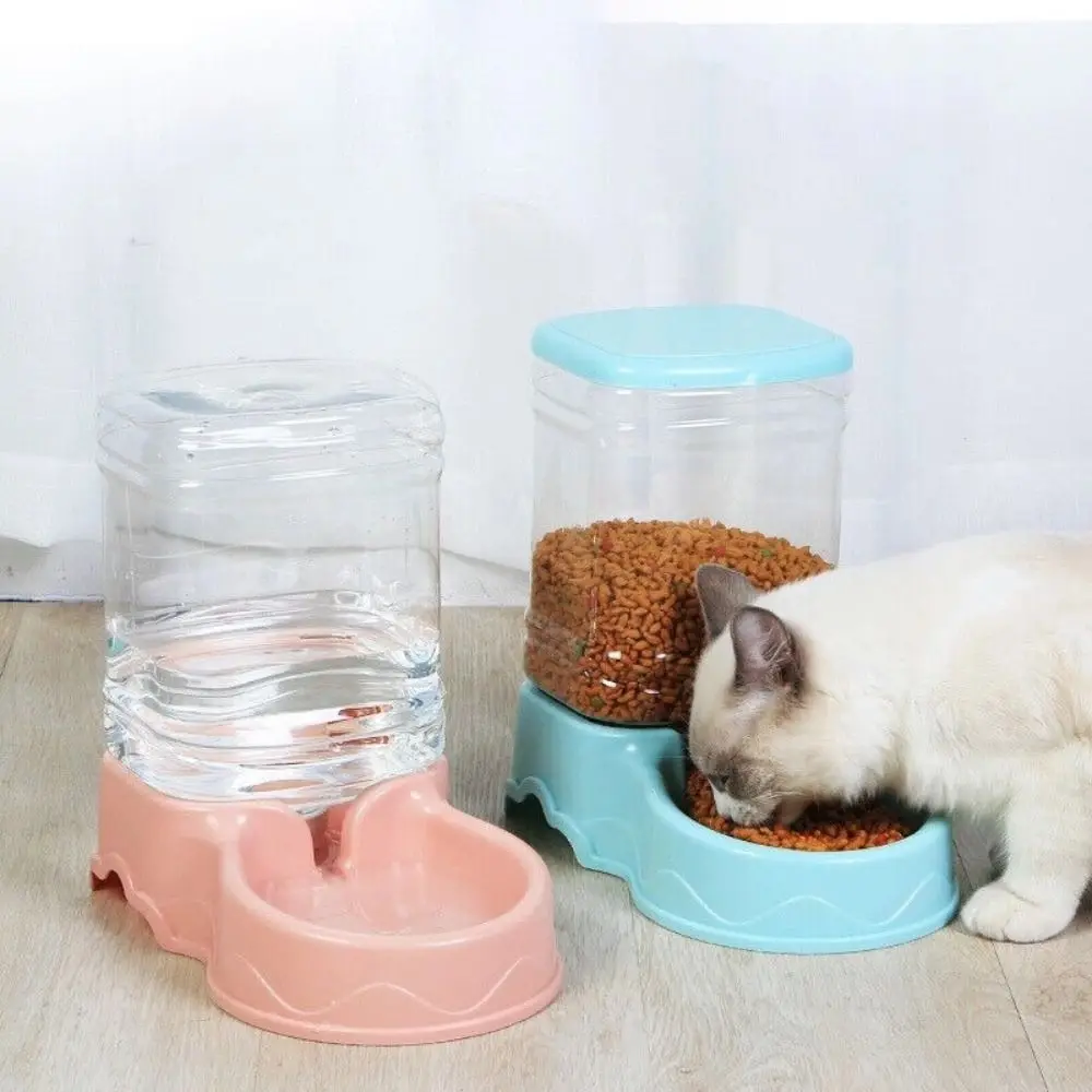 Automatic Pet Feeder Large Cat Dog Food Dispenser Water Fountain Drink Bowl (3.8L) 1005007167807059