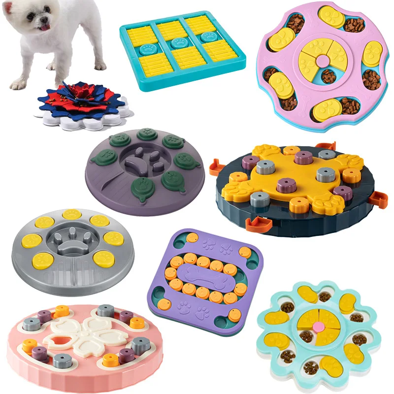 Dog Puzzle Toys Slow Feeder Interactive Increase IQ Food Dispenser Non-Slip Slowly Eating Bowl Cat 1005007292565851
