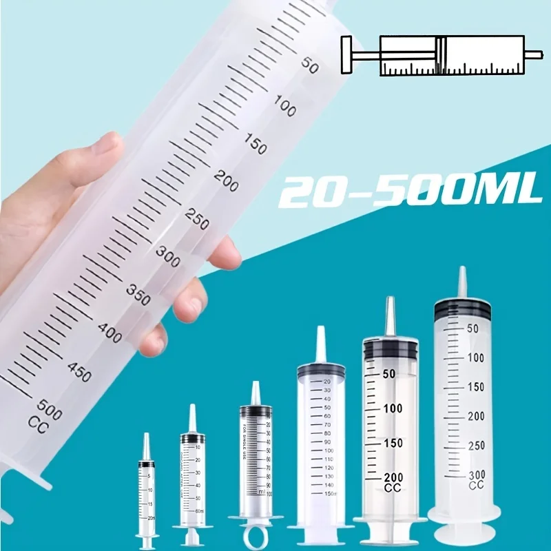 500ml Syringe Feeding Tools for Pets Large Capacity Plastic Syringe with Tubing for Measureing 1005007319615137