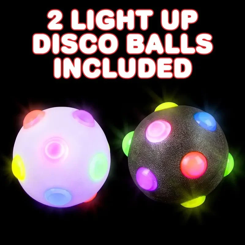 Dog Toy Glowing Ball LED Puppy Balls Flashing Elastic Ball Toy Pet Color Light Ball Interactive 1005007328171587