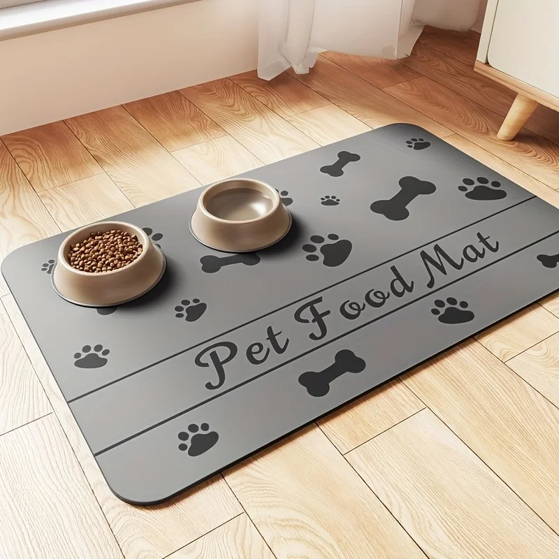 Pet Feeding Mat Absorbent Mat For Food And Water Stain Free Quick Dry Dog Water Dispenser Mat 1005007330536917