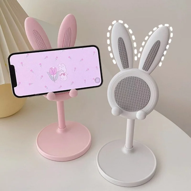 The Cute Rabbit Mobile Phone Stand Desktop Can Lift and Adjust the Desktop Phone Accessories Phone 1005007334674047