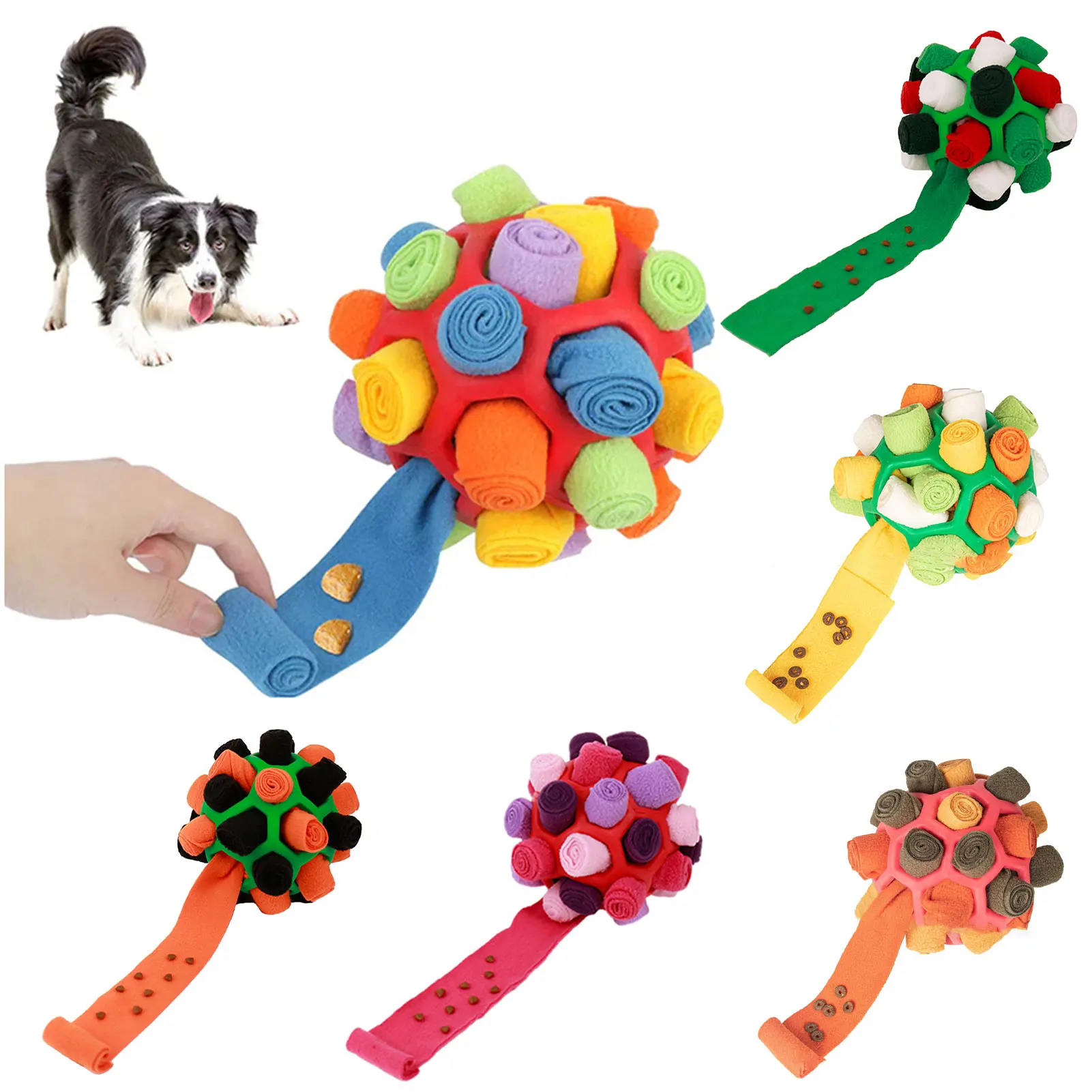 Dog Sniffing Ball Innovative Pet Shaking Training Toys for Pet Training Tooth Cleaning Puppy Chew 1005007403914144
