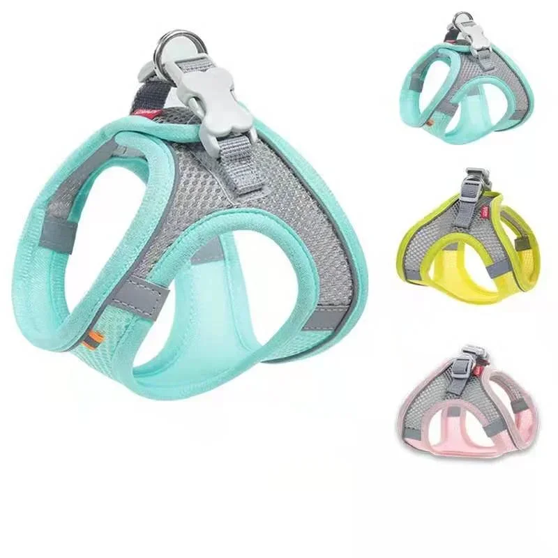 Cats Dog Accessories Small Dog Collar Safety Vest Pet Chest Rope Dogs Cover Breathable Adjustable 1005007443546575