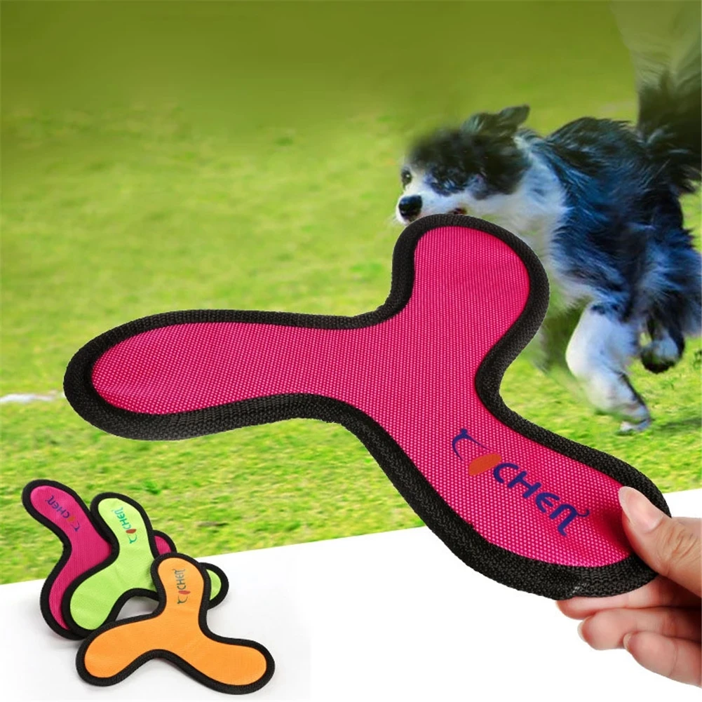Flying Discs Dog Training Toy Oxford Cloth Pet Interactive Dart Bite Resistant Boomerang Puppy Chew 1005007449381061