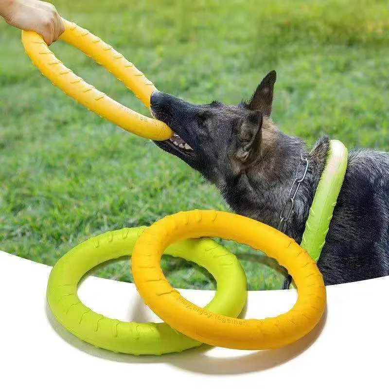 Dog Toys Pet Flying Discs EVA Dog Training Ring Puller Resistant Toys For Dogs Floating Puppy Bite 1005007451214064