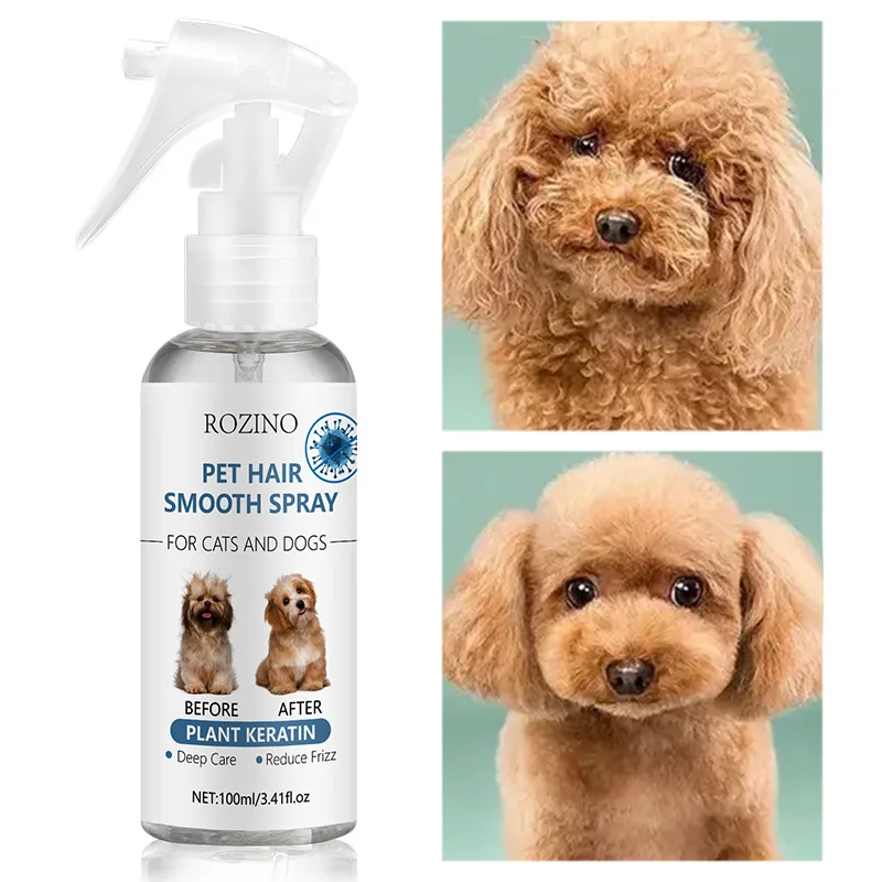 Pet Hair Smoothing Spray Cats Dogs Antistatic Deodorizing Antibacterial Knotting Moisturizing Hair 1005007486256200