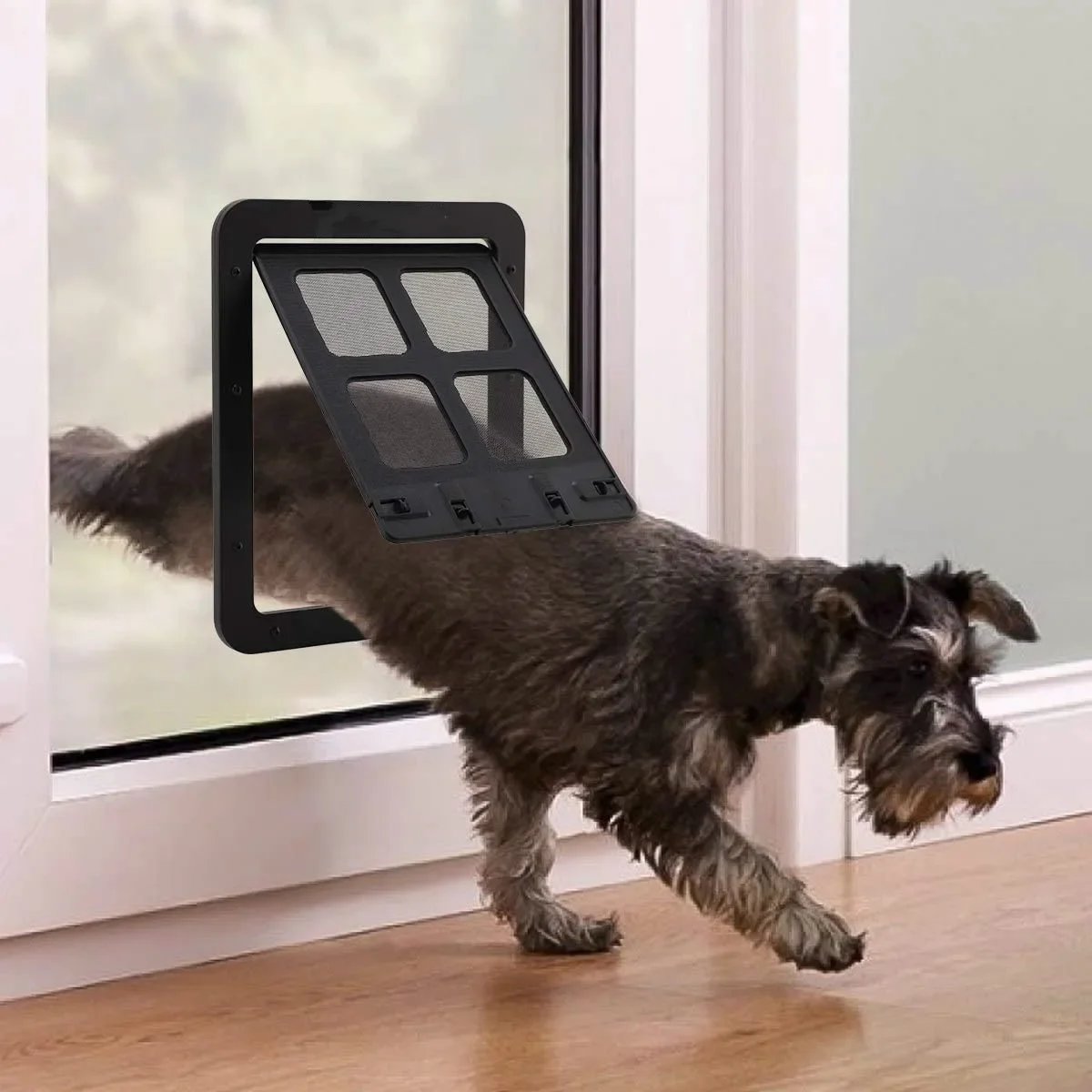 Pet Door Safe Lockable Magnetic Screen Outdoor Dogs Cats Window Gate House Enter Freely Fashion 1005007487089758