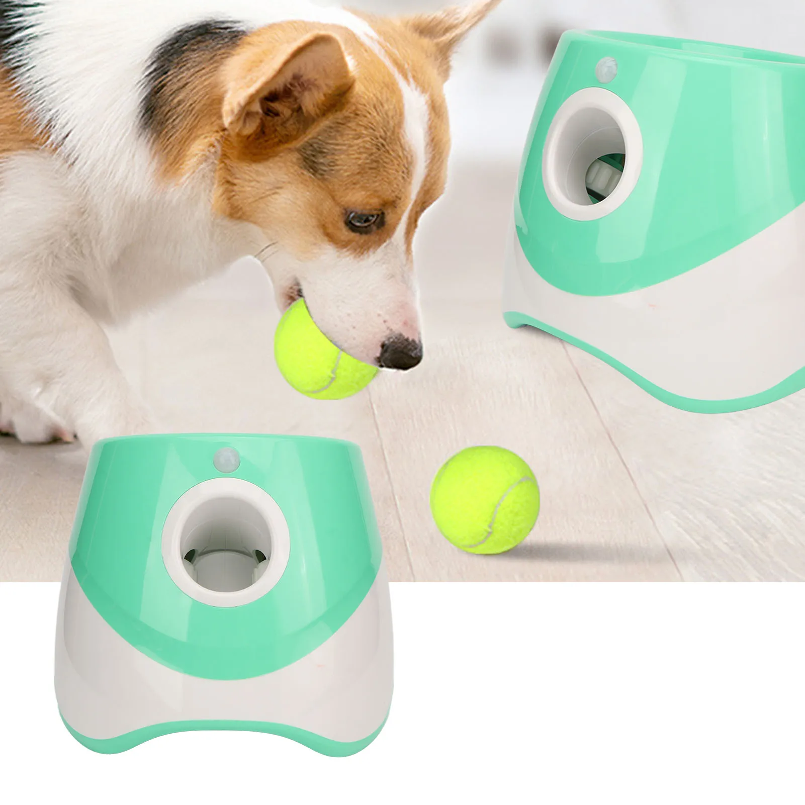 Dog Automatic Ball Launcher Rechargeable Pet Ball Thrower 3 Modes Pet Interactive Toy For Indoor 1005007495701941
