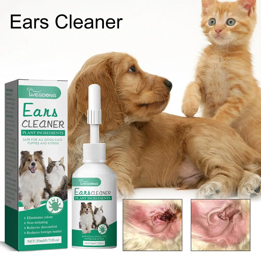 Pet Ear Drops Effective Cleaner for Cats Dogs Removes Ear Mites Improves Hearing Easy 1005007567234133