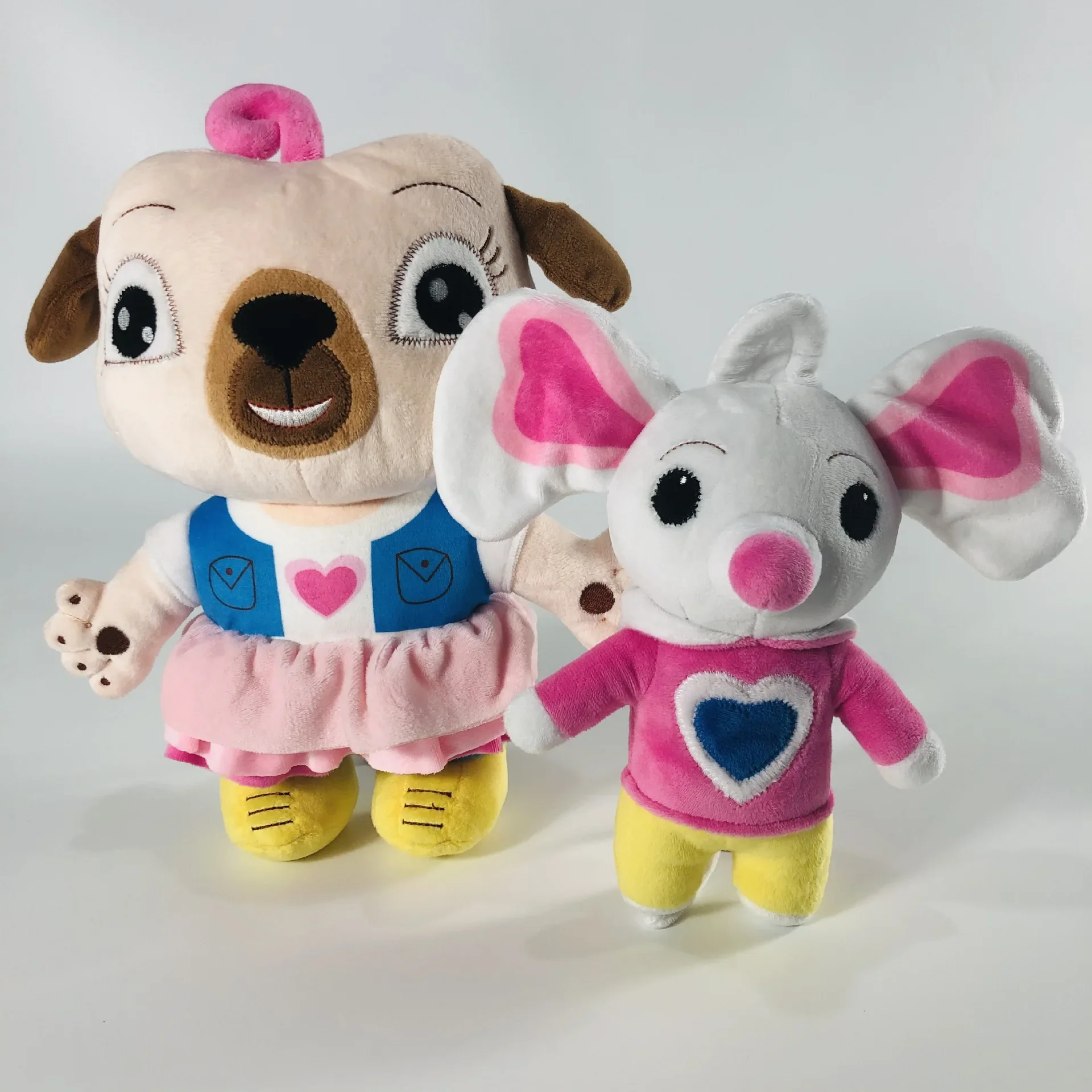 New Chip and Potato Plush Toys Doll Stuffed Animal Cartoon Pug Dog and Mouse Plush Toy for Birthday 1005007571110100