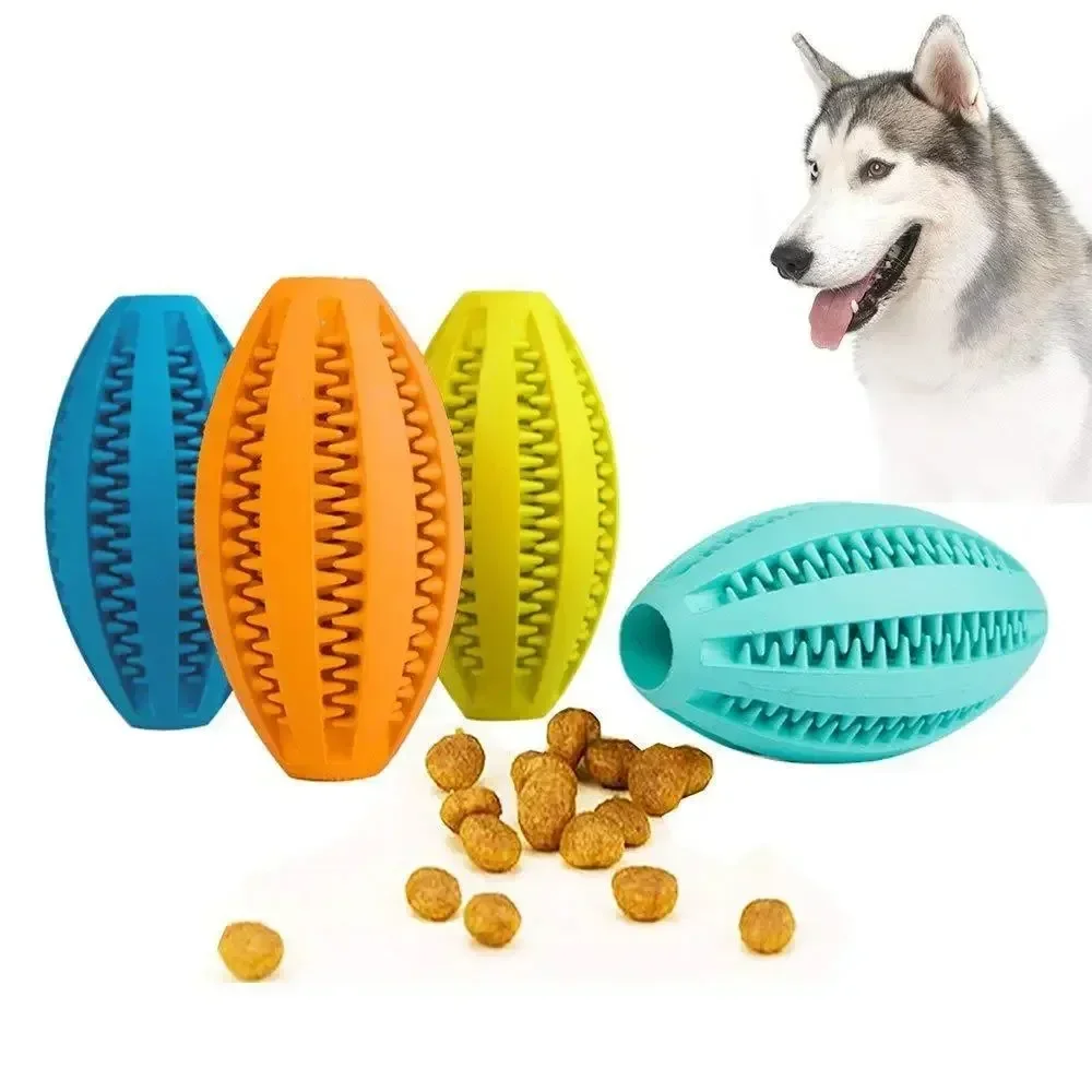 Pet Dog Toys Chew for Dogs Toy Teeth Cleaning Snack Ball Natural Rubber Super Hard Pets Products 1005007583410547