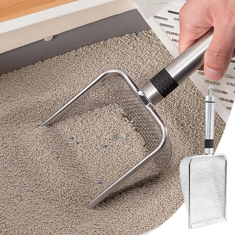 Steel Cat Sand Shovel Fine Pores Pet Poop Shovel for Rabbits Dogs Toilet Cleaning Tools Pets 1005007641978795